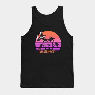 Beach Summer Sunset Tank Top